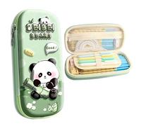BSITSSS Estuche Escolar Panda 3D, Kawaii Pencil Case con Compartimentos, Panda Plumier Cartuchera Estuches para Lápices Oficina Universidad Escuela Adolescente Regalo