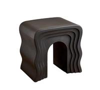 BSKJMMP Mesitas de noche laterales de polietileno para espacios pequeños, no requiere instalación, todo en uno, varios colores (negro)