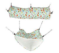 BSLSVGE Hamster Hammock Tunnel Cage Soft Breathable Bite Pet Hanging Tunnel Set for Small Animals Squirrel Chipmunk Hamster Cotton Plush 28x22x20cm