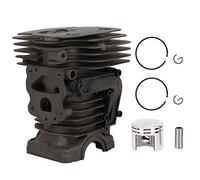 BSLSVGE Kit de pistón de Cilindro de Motosierra, Accesorio de Hardware, Piezas de Montaje de precisión para Repuesto de Motosierra 450, Aluminio Fundido a presión, Cromado, 44 mm de