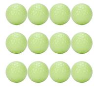 BSLSVGE Pelotas de golf que brillan en la oscuridad, 12 piezas, pelotas de golf nocturnas luminosas, fluorescencia brillante para deportes nocturnos, caucho sintético y resinas, 42,67 mm,