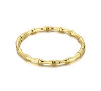 BSLVWG 18k pulsera de amistad de amor dorada pulsera brazalete brazalete clásico brazalete de articulación de bambú boda de San Valentín día de la madre y regalos de cumpleaños (Oro)