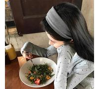 BSLVWG Diademas anchas de moda para mujer, antideslizantes, lindas diademas elásticas grises para mujer, accesorios para el cabello de moda