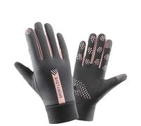 BSLVWG Guantes térmicos impermeables para pantalla táctil para mujeres y hombres, antideslizantes, resistentes al frío, unisex, cálidos para invierno, para ciclismo, correr, senderismo, esquí (gris