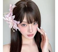 BSLVWG Pinzas para el pelo con diseño de flor de lirio rosa, pinzas para el pelo, pinzas para el pelo a presión, pasadores de graduación, fiesta, boda, novia, playa, vacaciones, accesorios para el