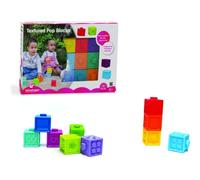 BSM Edushape- Cubos Sensoriales Flexibles Formas y Colores Juguete de Primera Edad, Multicolor (ED 977010)