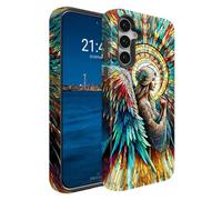 BSMOSPER Funda compatible con Samsung Galaxy A17 5G, doble capa, resistente, 2 en 1, a prueba de golpes, funda protectora para teléfono, ángel