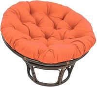 bsmydpa Cojín para Silla Papasan, cojín de Asiento Redondo Impermeable extraíble, cojín para Silla con Cremallera, cojín para Asiento de Interior y Exterior-Orange||40 * 40cm