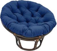 bsmydpa Cojín para Silla Papasan, cojín de Asiento Redondo Impermeable extraíble, cojín para Silla con Cremallera, cojín para Asiento de Interior y Exterior-Navy Blue||80 * 80cm