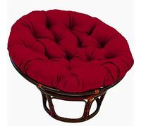 bsmydpa Cojín Redondo para Silla Papasan, cojín Grueso para Silla Mecedora de Exterior, cojín Colgante de ratán, cojín de Repuesto para Silla Egg-Wine Red||70 * 70cm
