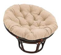 bsmydpa Cojín Redondo para Silla Papasan, cojín Grueso para Silla Mecedora de Exterior, cojín Colgante de ratán, cojín de Repuesto para Silla Egg-Khaki||70 * 70cm