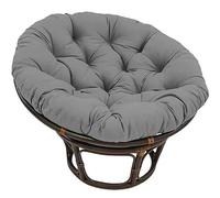 bsmydpa Cojín Redondo para Silla Papasan, cojín Grueso para Silla Mecedora de Exterior, cojín Colgante de ratán, cojín de Repuesto para Silla Egg-Dark Grey||60 * 60cm