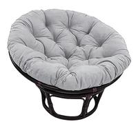 bsmydpa Cojín Redondo para Silla Papasan, cojín Grueso para Silla Mecedora de Exterior, cojín Colgante de ratán, cojín de Repuesto para Silla Egg-Grey||100 * 100cm