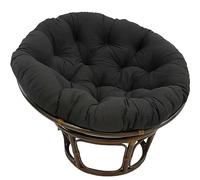 bsmydpa Cojín Redondo para Silla Papasan, cojín Grueso para Silla Mecedora de Exterior, cojín Colgante de ratán, cojín de Repuesto para Silla Egg-Black||80 * 80cm