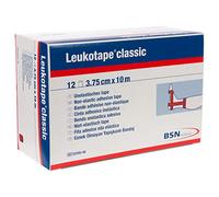 BSN Leukotape Classic 3,75 cm x 10 m, Rojo, 1er Pack (1 x 12 unidades)