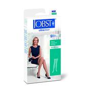 BSN Medical, 119166 JOBST - Medias de compresión ultra transparentes, altura hasta el muslo, 20-30 mmHG, puntera cerrada, diamante, talla S, color negro clásico