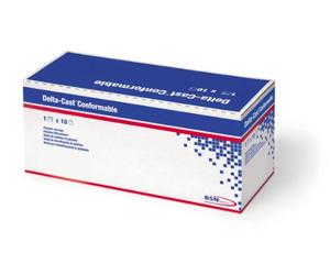 BSN Medical 72280-01 Delta-Cast - Cinta de fundición flexible flexible sin fibra de vidrio, color blanco, 5 cm x 3,6 m, paquete de 10