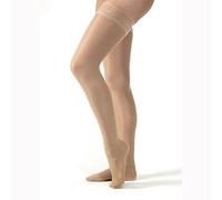 BSN Medical/Jobst 119653 Medias de compresión ultra transparentes, muslo alto, 20-30 MMHG, punta cerrada, encaje, paz, natural, mediano, par