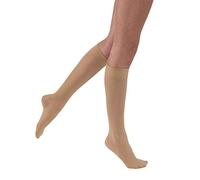 BSN Medical JOBST Medias de compresión ultra transparentes hasta la rodilla, 15-20 mmHg, puntera cerrada, mediana pequeña, natural