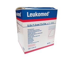 BSN Medical Leukomed - Apósito adhesivo para heridas (5 unidades, 7,2 x 5 cm)