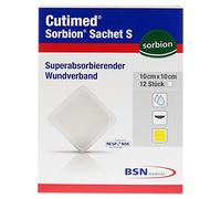BSN medical Sorbion Cutimed Sachet S - Apósito para heridas (10 x 10 cm, 12 unidades)