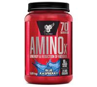 BSN Nutrition Suplemento Amino X con Vitamina D, Vitamina B6 y Aminoácidos, Sabor Frambuesa Azul, 70 Porciones, 1 kg
