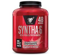 BSN Syntha 6 Proteína en Polvo Ultra-Premium para el Crecimiento y la Reparación Muscular, Bajo en Azúcar y Rico en Proteínas, Sabor Caramelo De Crema y Fresa, 48 Porciones, 2,26 kg