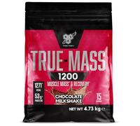 BSN True Mass 1200, Proteína en Polvo, Ganador de Músculo con Aislado de Suero y Carbohidratos, Aumento de Peso y Recuperación Post-Entrenamiento, Sabor Batido de Chocolate, 15 Porciones, 4,8 kg