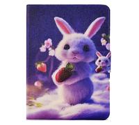 Bspring Funda Carcasa para Kindle 11a Generación(Versiones 2022-Modelo: C2V2L3), Slim PU Cuero Protectora Carcasa con Función de Soporte Cover Case para New Kindle 2022,Conejo