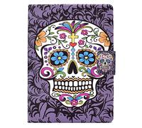 Bspring Funda Compatible con 6,8" Kindle Paperwhite 11ª Generación 2021 y Paperwhite Signature Edición, Cuero PU liviano y Cubierta Trasera Suave de TPU con Auto-Reposo/Activación,Rey Esqueleto