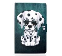 Bspring Funda para Lenovo Tab M10 HD (2ª generación) TB-X306X / TB-X306F, Folio Libro Wallet Case Flip Cover Estuche Protector Carcasa con Soporte Función,Dálmata
