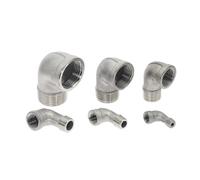 BSPT 1/8 "1/4" 3/8 "1/2" 3/4 "Acero inoxidable SS304 hembra x macho combustible Street 90 codo accesorios de tubería roscados for agua Gas aceite(2")