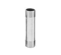 BSPT macho 1/8, 1/4, 3/8, 1/2, 3/4, 1, 2 ", conector de barril de tubo inoxidable 60-300mm 201, adaptador for agua, aceite y aire(80MM*1/4 INCH)
