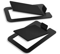 bssmmai Soporte para altavoces de escritorio con ángulo de inclinación de 16°, juego de 2 unidades, soporte estable para altavoces de PC y barras de sonido, capacidad de carga de 10 kg