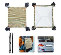 bssmmai Starlink Mini Sonnendach Saugnapf Halterung Starlink Mini Schutzhülle Starlink Mini Silikon Cover Autohalterung mit zwei verstellbaren Riemen zum Tragen auf Wander- und Campingausflügen