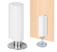 bssmmai Tope magnético para puerta invisible para pegar, anclaje de puerta de acero inoxidable sin taladrar, para todas las puertas interiores del hogar y la oficina, tope de puerta blanco