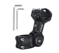 BSSOK Manillar de Bicicleta Ajustable 31,8 mm/25,4 mm, 90 mm/110 mm/130 mm, Manillar de Bicicleta MTB 0~60 Grados