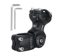 BSSOK Manillar de Bicicleta Ajustable 31,8 mm/25,4 mm, 90 mm/110 mm/130 mm, Manillar de Bicicleta MTB 0~60 Grados