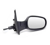 BSSTORE Espejo retrovisor exterior negro para MICRA 2003-2010 (K12) con ajuste manual (lado del pasajero)