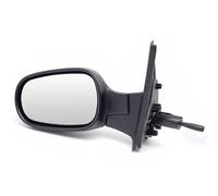 BSSTORE Espejo retrovisor negro para MICRA 2003-2010 (K12) con ajuste manual (izquierda - lado del conductor)