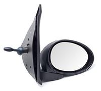 BSSTORE Espejo Retrovisor para Aygo, C1, 107 de 2005 a 2014 Completo con Ajuste Mecánico (Derecho - Lado del Pasajero)