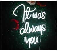 bssyung Luces de neón Luminarias de neón Siempre fuiste tú para bodas y despedidas soltera