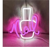 bssyung Luces de neón Para lámpara de neón préstamo palabras Clavos para letrero Luz LED