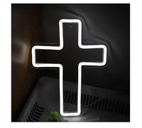 bssyung Luces de neón Para letrero de neón Jesús blanco para luz forma Para cruz