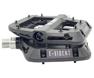 BST PARTS E-VIDENT Pedales Planos para Bicicleta de montaña, Ciclismo/VAE Adultos Unisex, Negro, Estándar