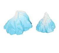 BSTCAR 2 Piezas de Decoración de Iceberg para Acuario, Decoración de Montaña de Nieve, Adornos, Paisaje para Pecera