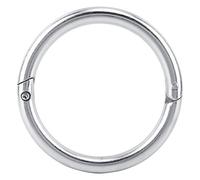 BSTCAR Anillo de Nariz de Ganado de Vaca y Toro de Acero Inoxidable, Abrazadera de Anillo, Accesorio de Cría (Grande)