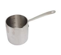 BSTCAR cafe tera Turca de Acero Inoxidable, Calentador de Mantequilla, Mini té, Crisol de Chocolate, Cacerola Pequeña, Cacerola de Leche con Básculas Precisas (450ML)