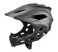BSTCAR Casco de Bicicleta para niños, Casco de Spiderman, Casco Completo de MTB, Casco de Bicicleta con Protector de Barbilla, Casco de Bicicleta para 5 Edades y más