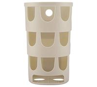 BSTCAR Dispensador de Bolsas de Basura de Plástico, Soporte de Almacenamiento de Bolsas de Comestibles, Organizador de de Basura, Dispensador de Cesta Montado en la Pared p (Caqui)